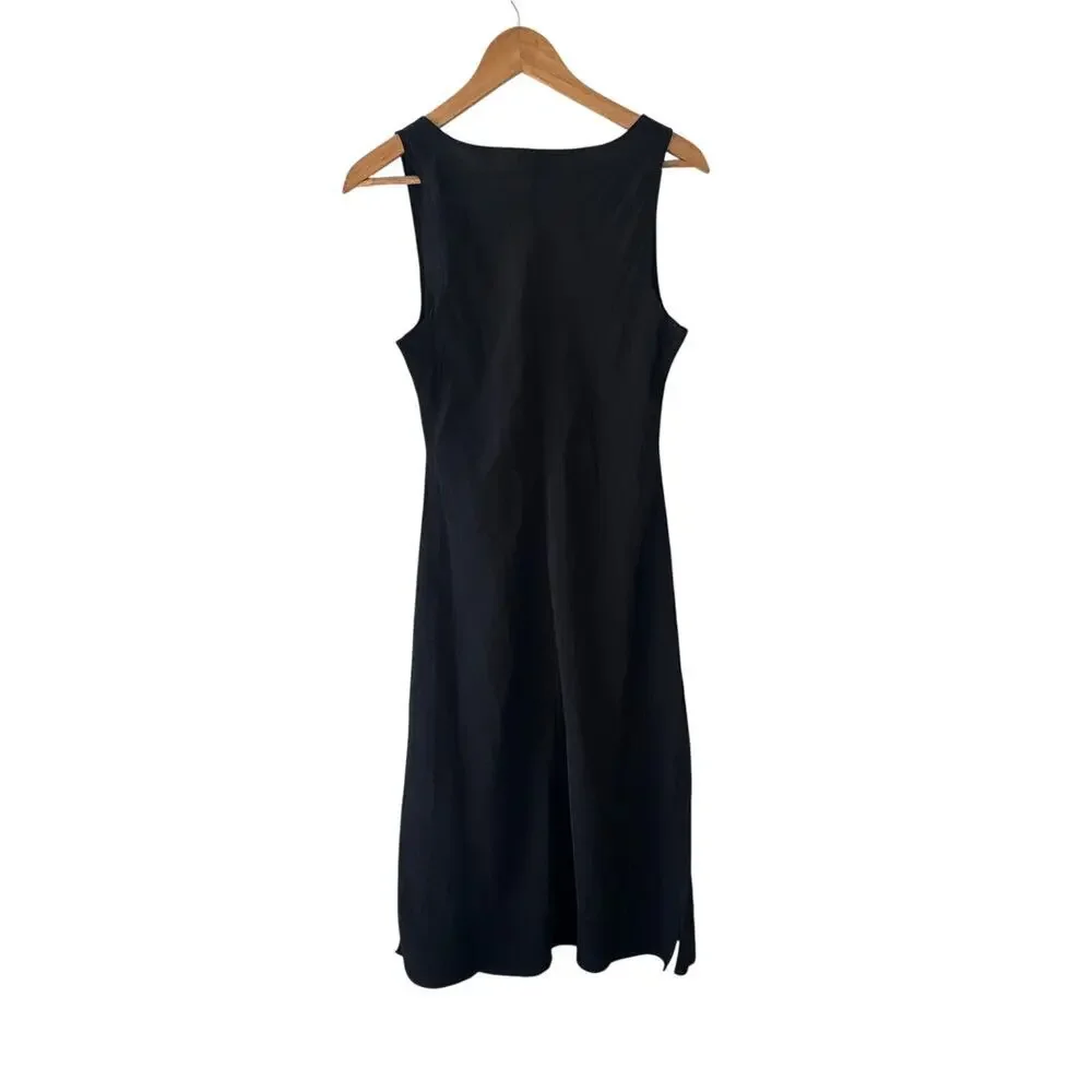 Universal Thread Black Slip Midi Dress Size S